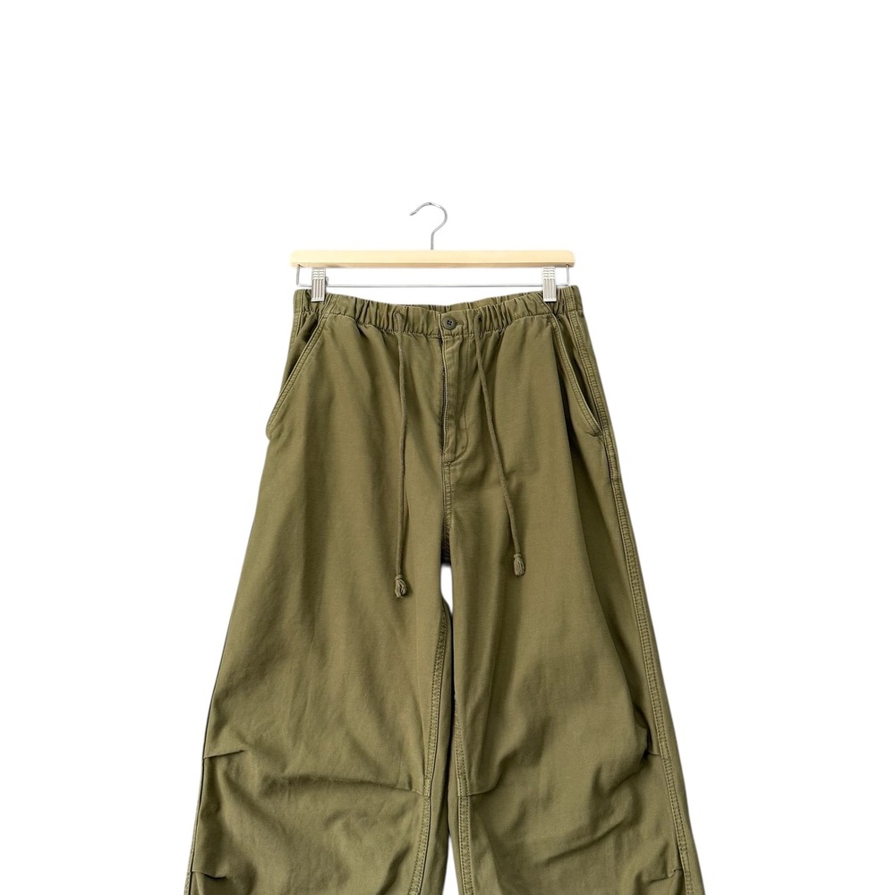 Aritzia | TNA | Olive Green Parachute Cargo Pants Drawstring Utility Size M - Picture 3 of 14